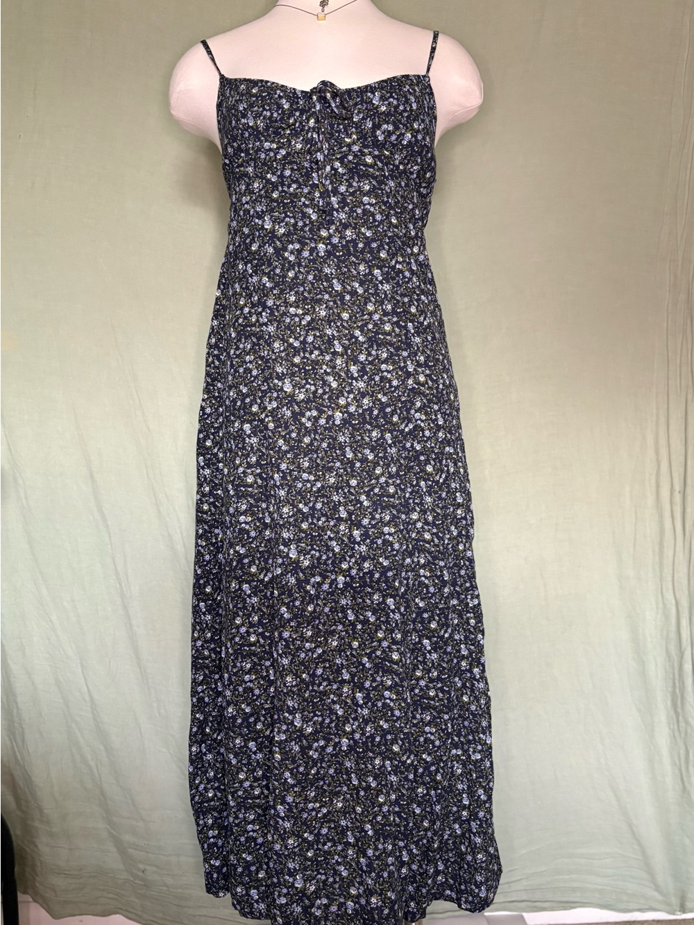 Navy Floral Maxi Dress
